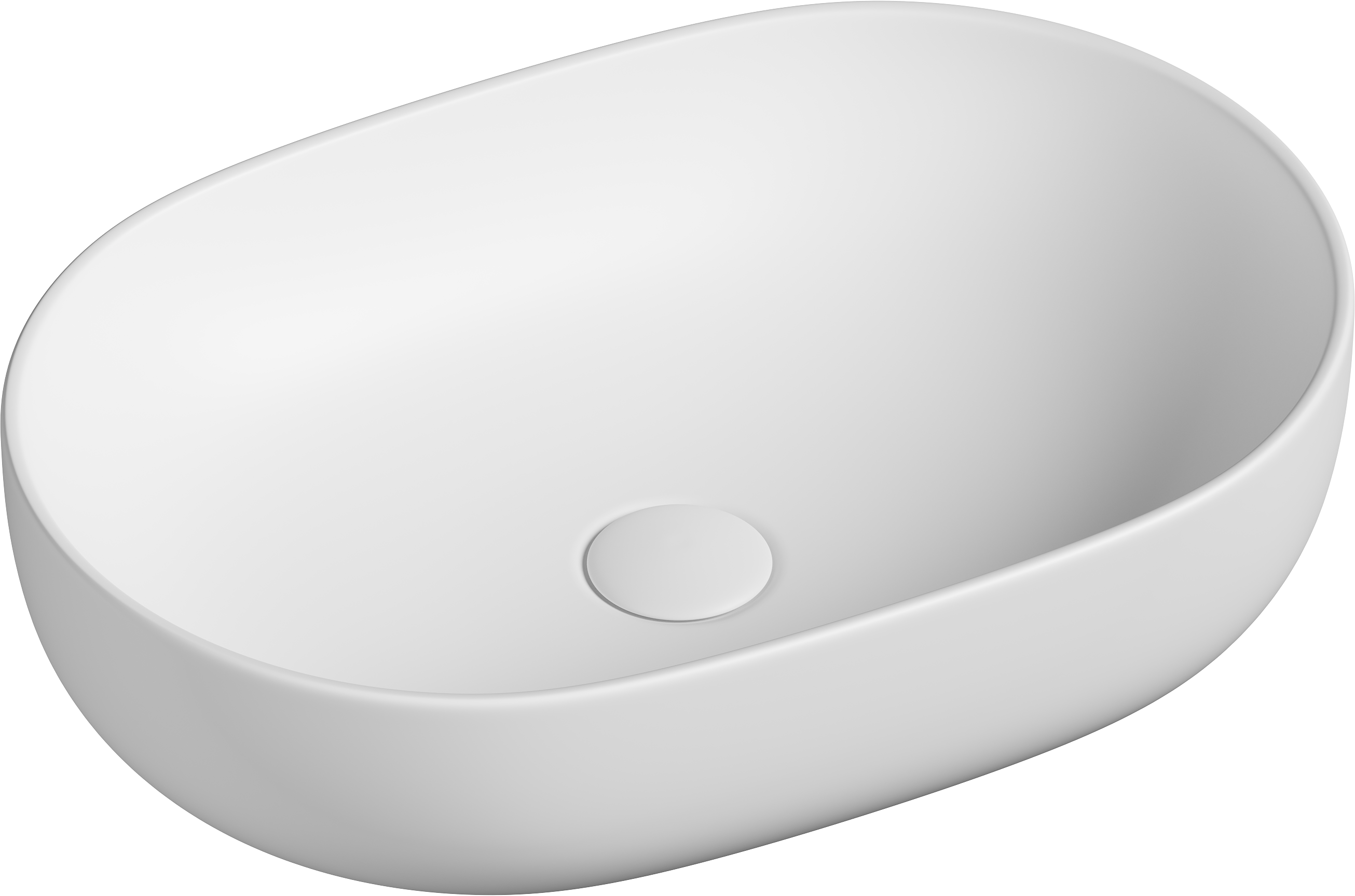 Накладная раковина Ceramicanova Element CN6047MW 60 матовая белая, овальная