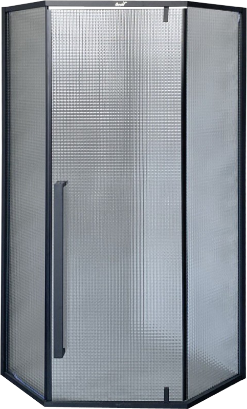 Душевой уголок Ceruttispa C3ABD 90x90, профиль черный