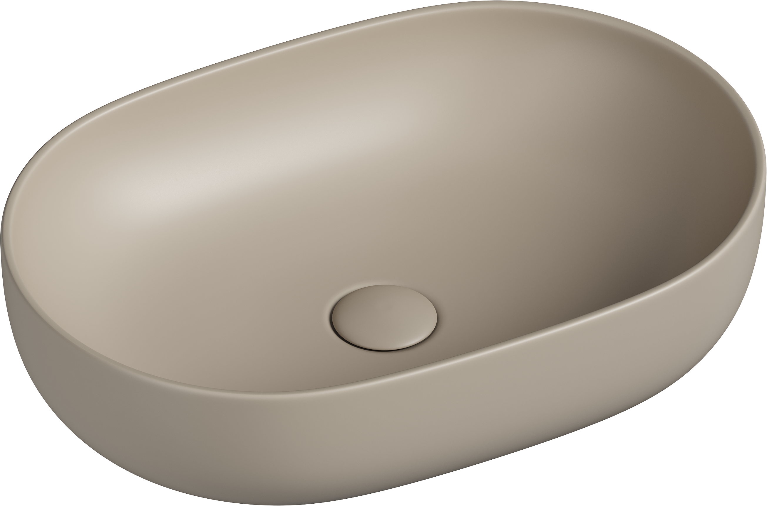 Накладная раковина Ceramicanova Element CN6047MC 60 матовый капучино, овальная