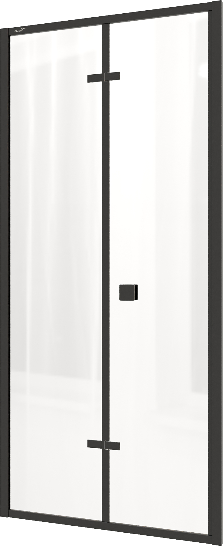 Душевая дверь в нишу Ceruttispa Bella D101B 100 см, профиль черный