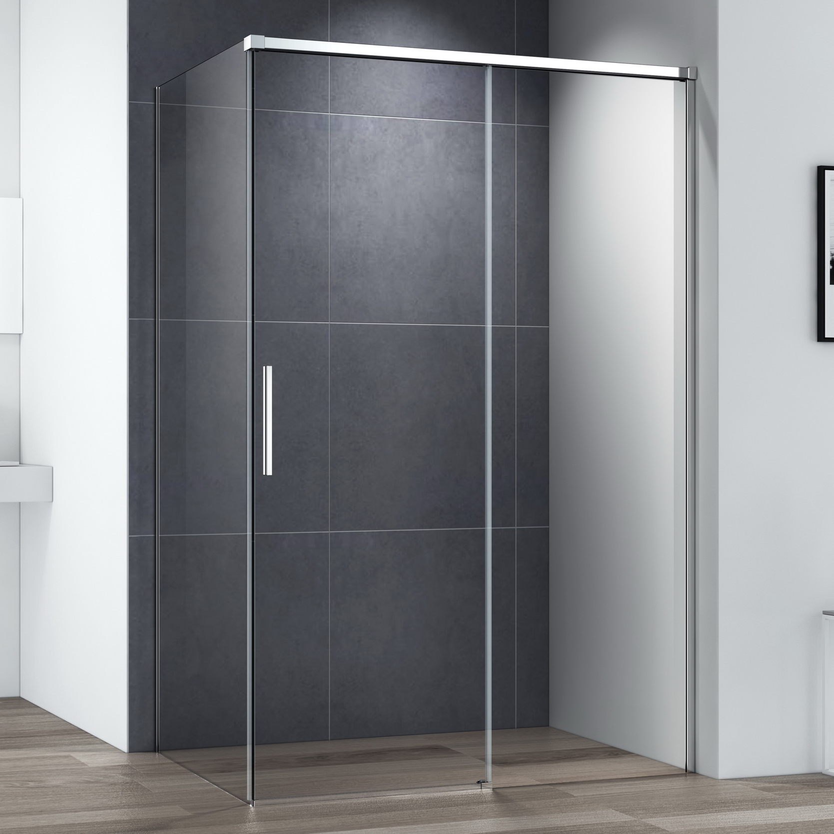 Душевой уголок Cezares Duet Soft -M AH 1 120/80 C Cr