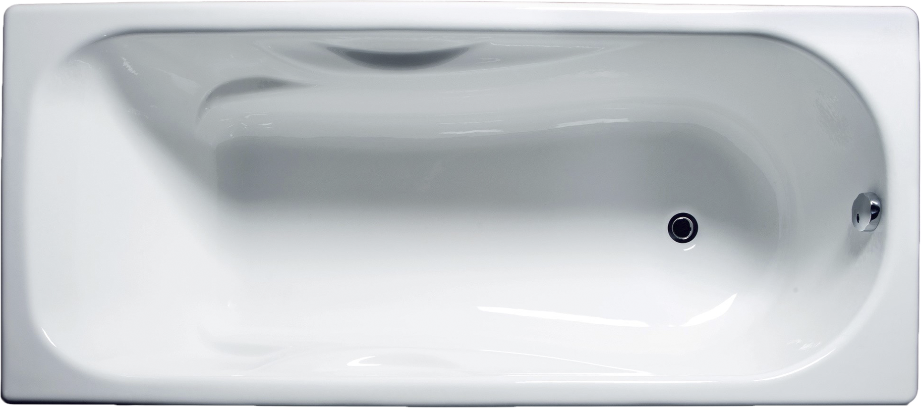 Чугунная ванна Универсал Сибирячка 180x80 см, пристенная, белая, на ножках