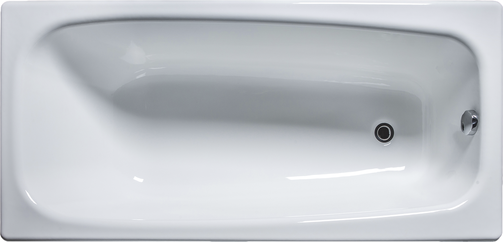 Чугунная ванна Универсал Классик 150x70 см, пристенная, белая, на ножках