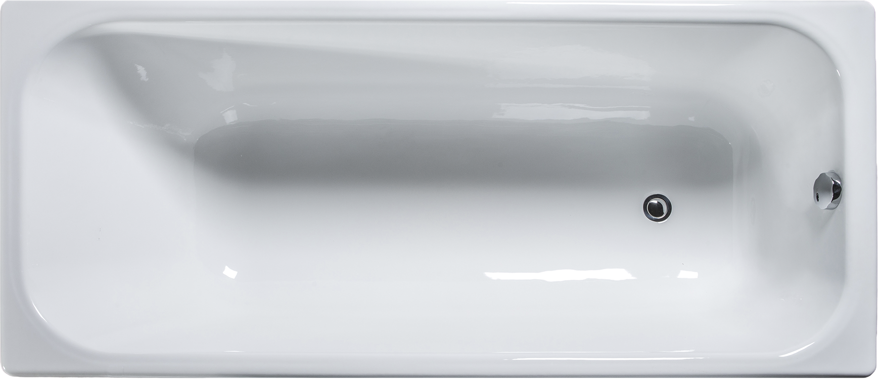 Чугунная ванна Универсал Ностальжи 170x75 см, пристенная, белая, на ножках