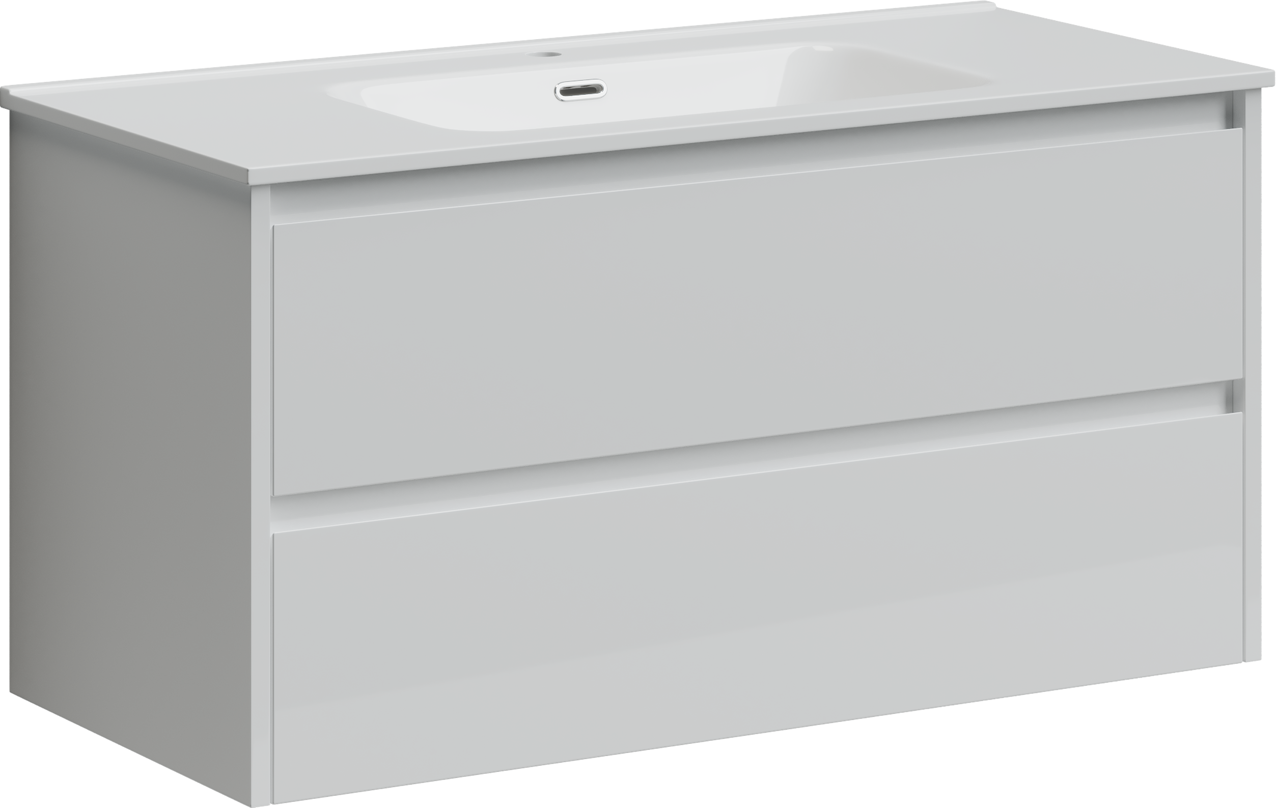 Тумба под раковину без столешницы Sancos Libra 99 см белый глянец