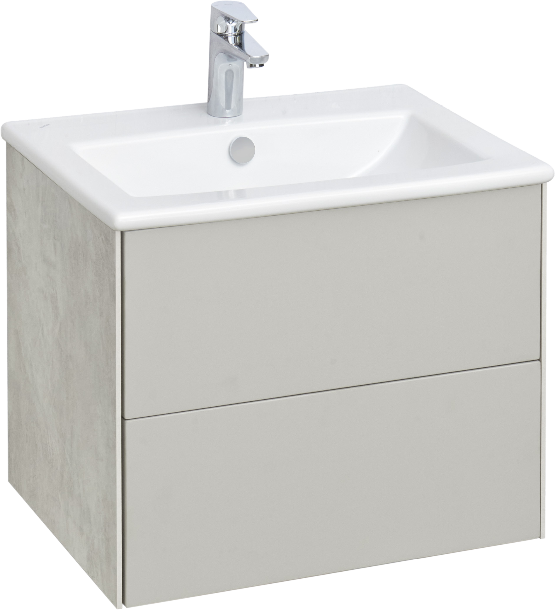 Тумба под раковину без столешницы AQUATON Сохо 60 cлэйт, галька серая