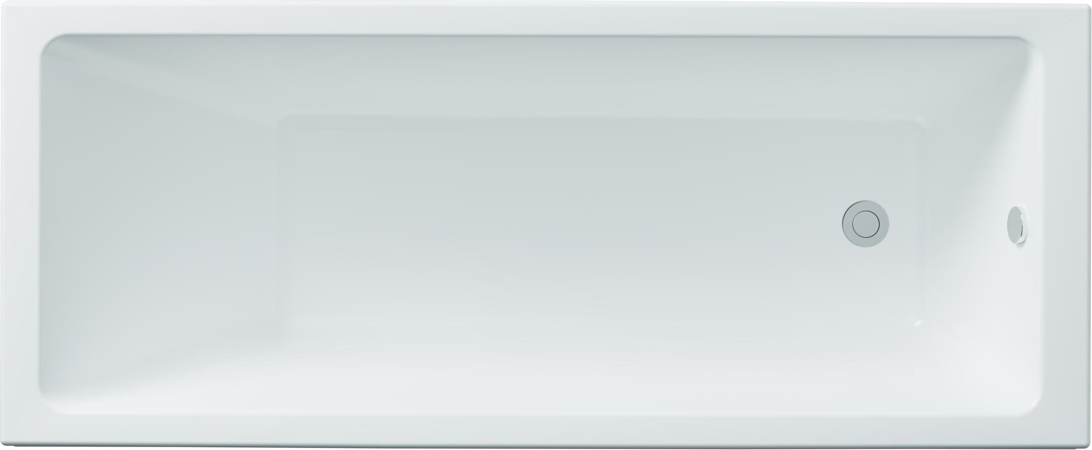 Акриловая ванна Triton Аура 160x70 см, пристенная, белая, на ножках