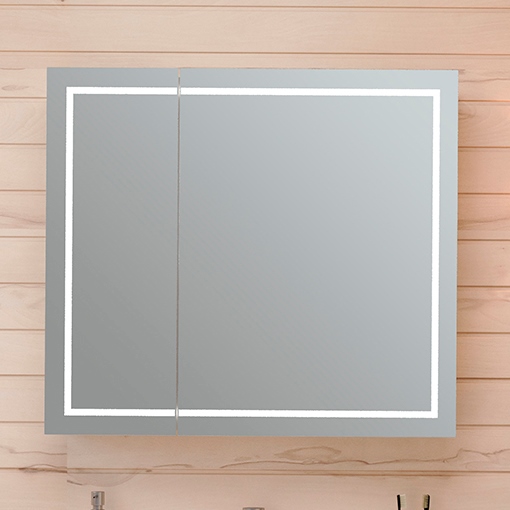 Зеркало-шкаф Emmy Родос 80 с подсветкой