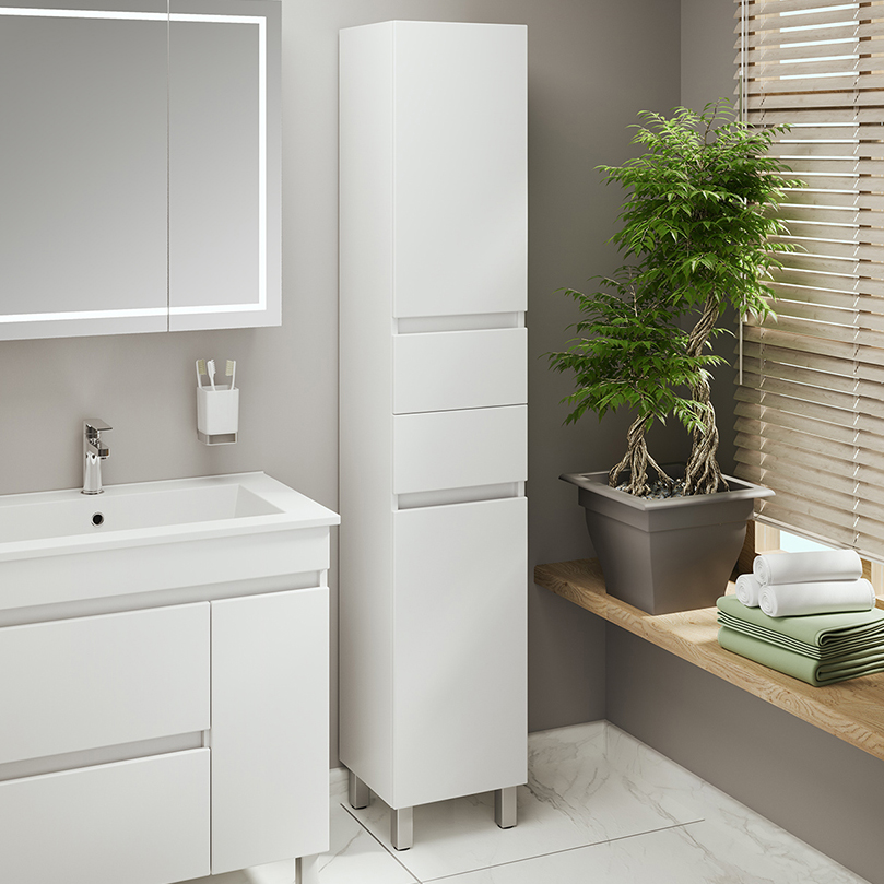 Шкаф-пенал для ванной Emmy Джерси 30 R