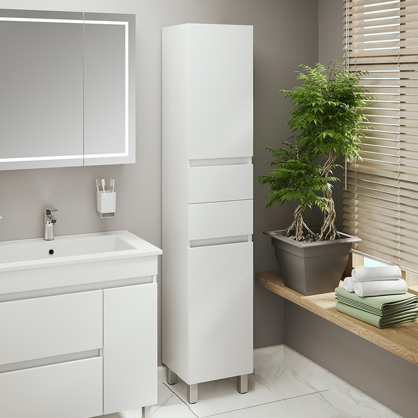 Шкаф-пенал для ванной Emmy Джерси 35 R