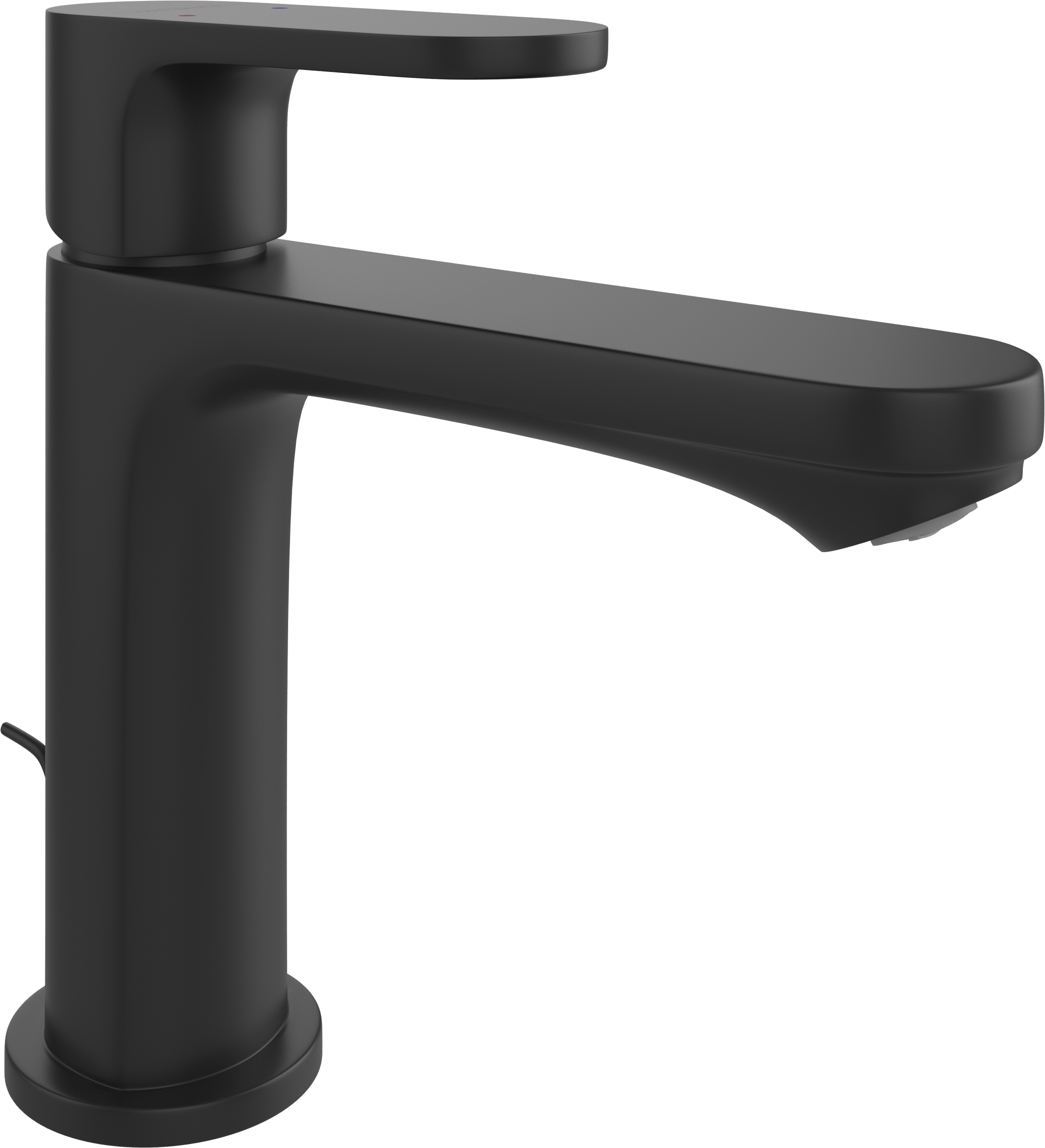 Смеситель для раковины Hansgrohe Rebris S 72517670 с донным клапаном, черный матовый