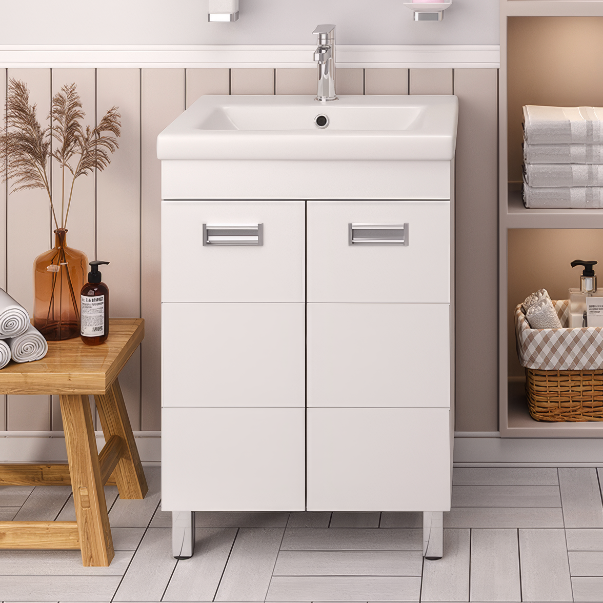 Тумба под раковину без столешницы Emmy Монтана 50