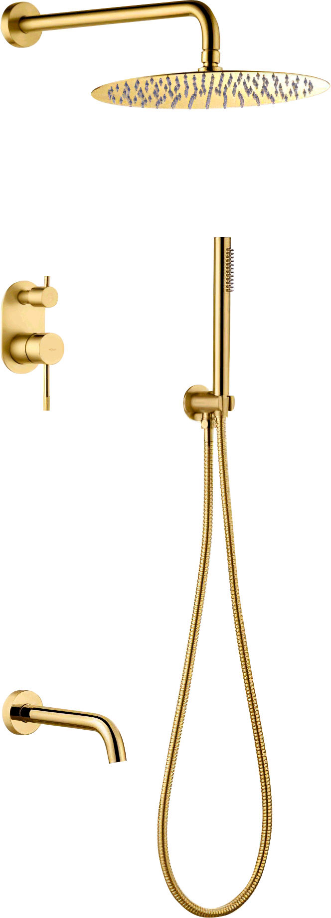 Душевой комплект Boheme Uno 464-2-G gold