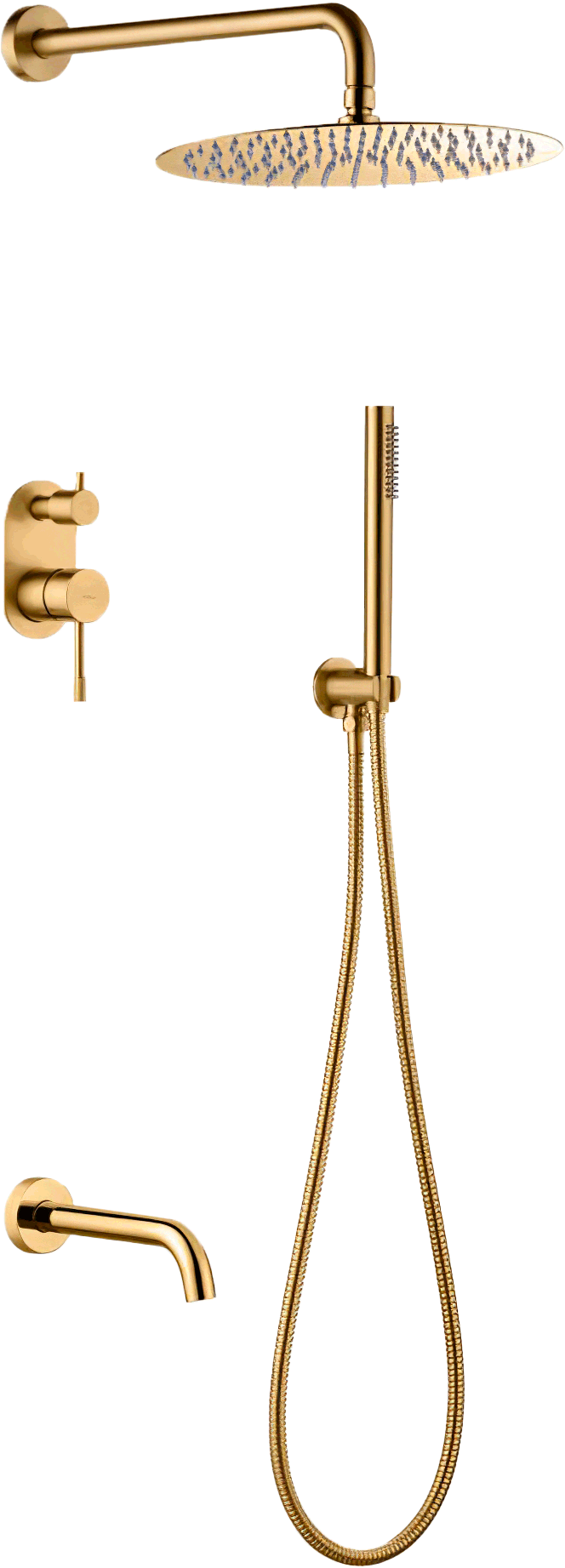 Душевой комплект Boheme Uno 464-2-MG matt gold
