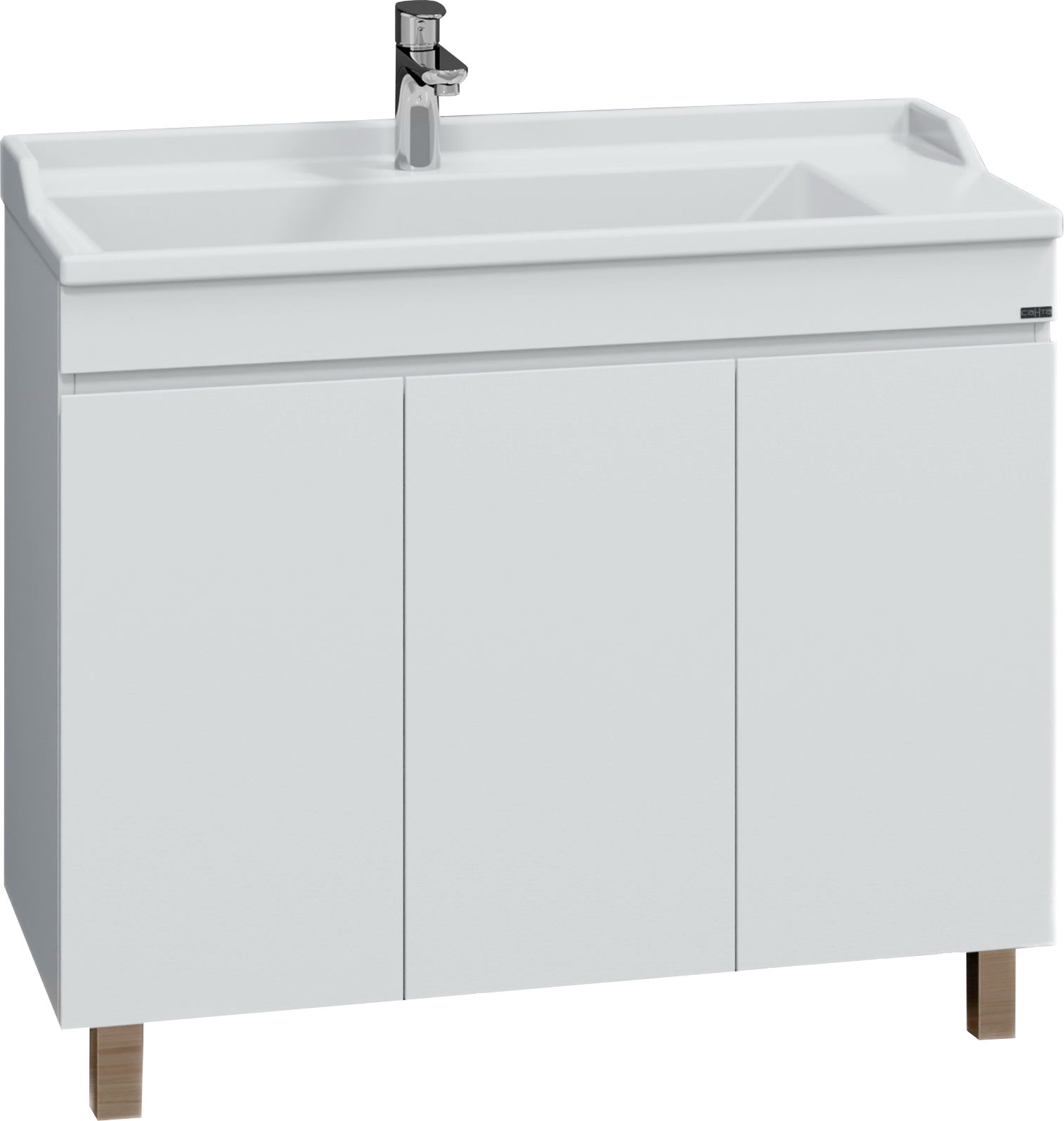 Тумба с раковиной СаНта Марс 100 напольная, 3 дверцы