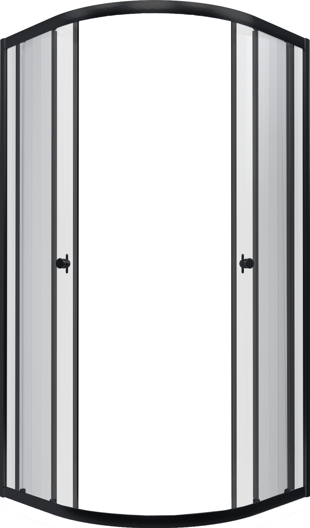 Душевой уголок Triton Альфа -Блэк 90x90, стекло прозрачное, профиль черный матовый