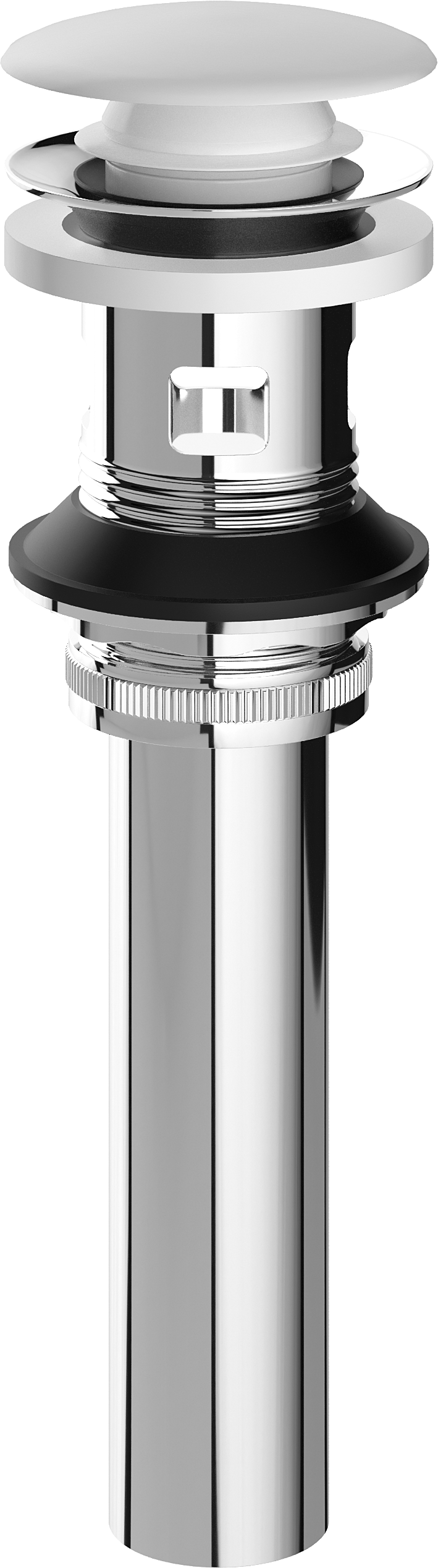 Донный клапан для раковины EWRIKA HFEW06120 с переливом, глянцевый белый