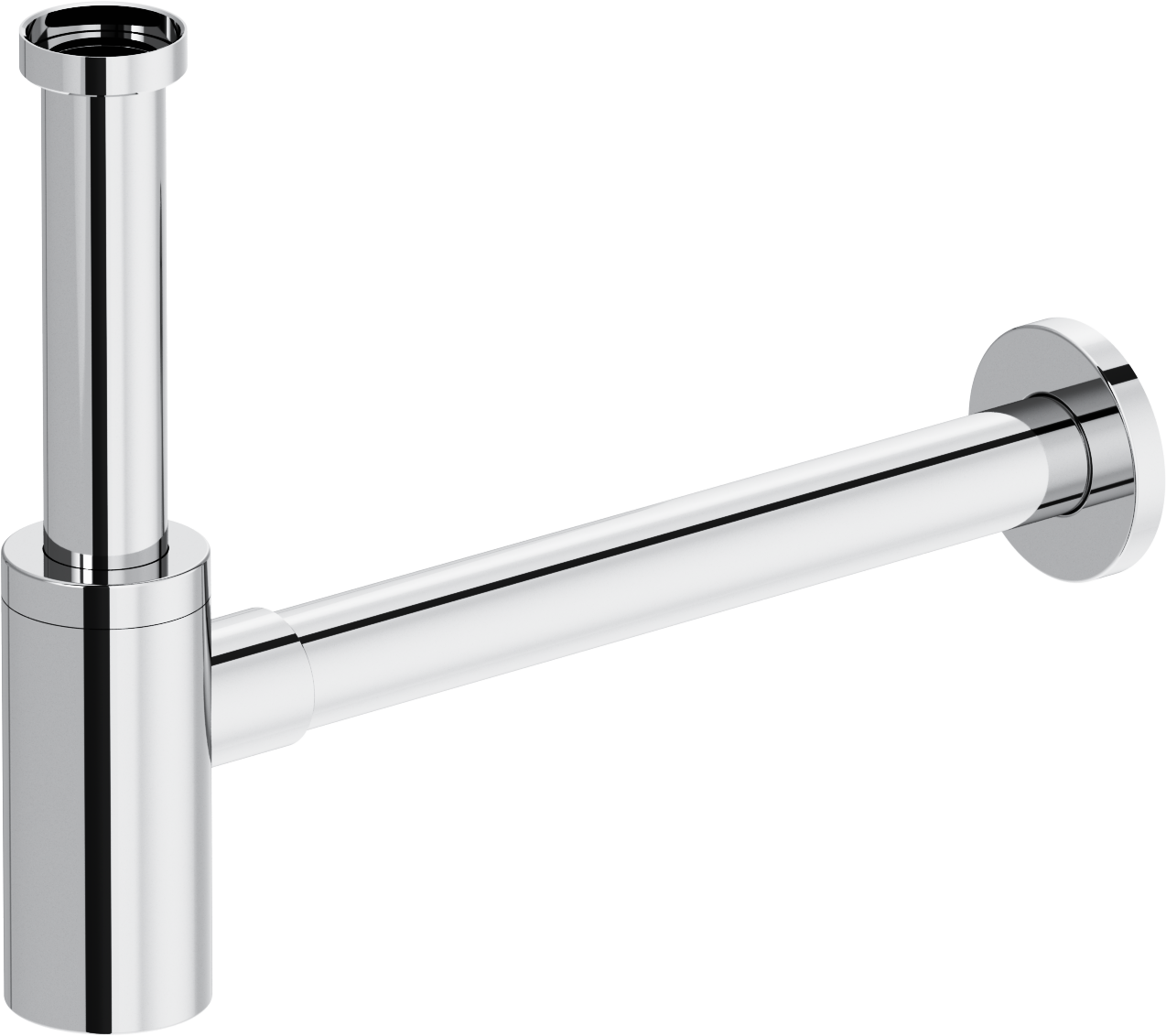 Сифон для раковины EWRIKA HFEW08000 32 мм, трубный, хром, нержавеющая сталь, хром