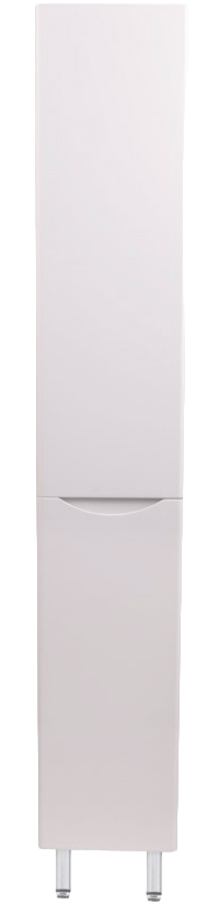 Шкаф-пенал для ванной Style Line Бергамо Люкс Plus 30 с бельевой корзиной, антискрейтч белый