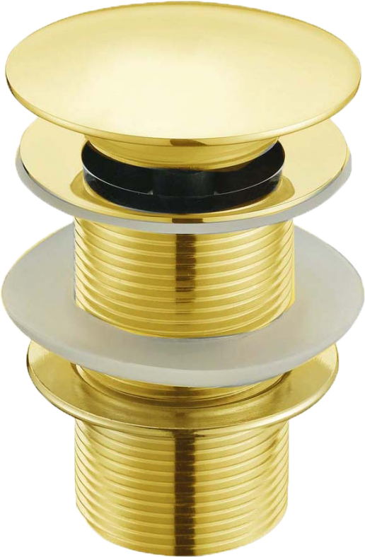 Донный клапан для раковины SantiLine SL-108 без перелива, золото