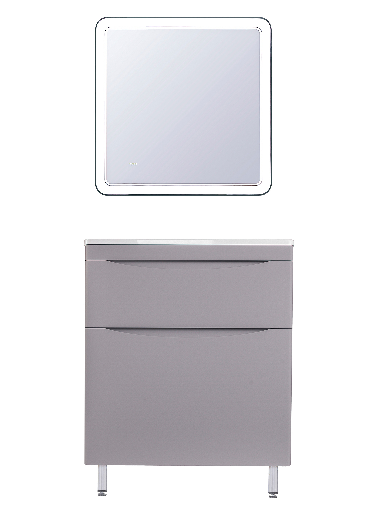 Мебель для ванной комнаты Style Line Бергамо Мини 70 Люкс Plus напольная, антискрейтч серая