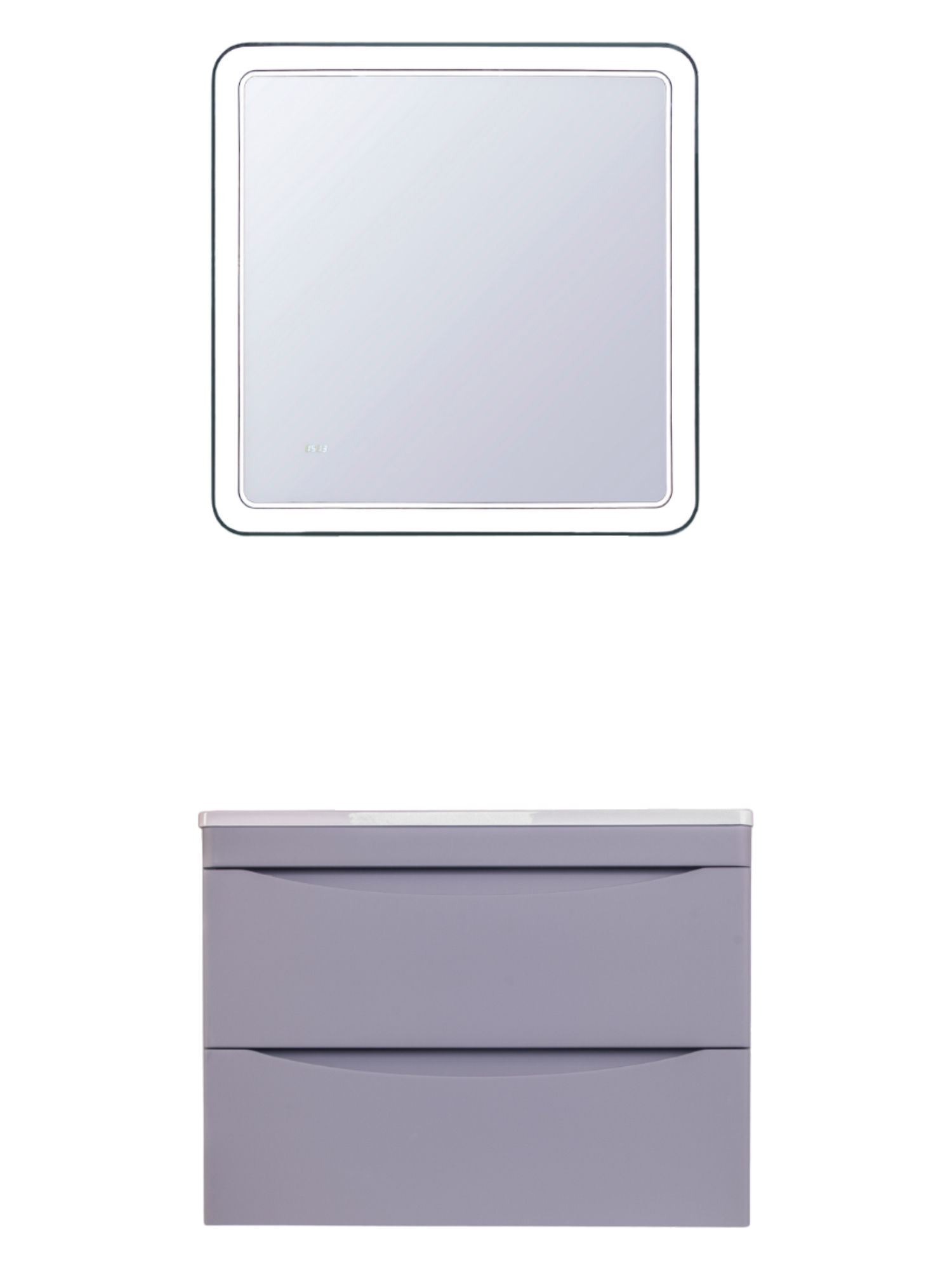 Мебель для ванной комнаты Style Line Бергамо Мини 70 Люкс Plus подвесная, антискрейтч серая