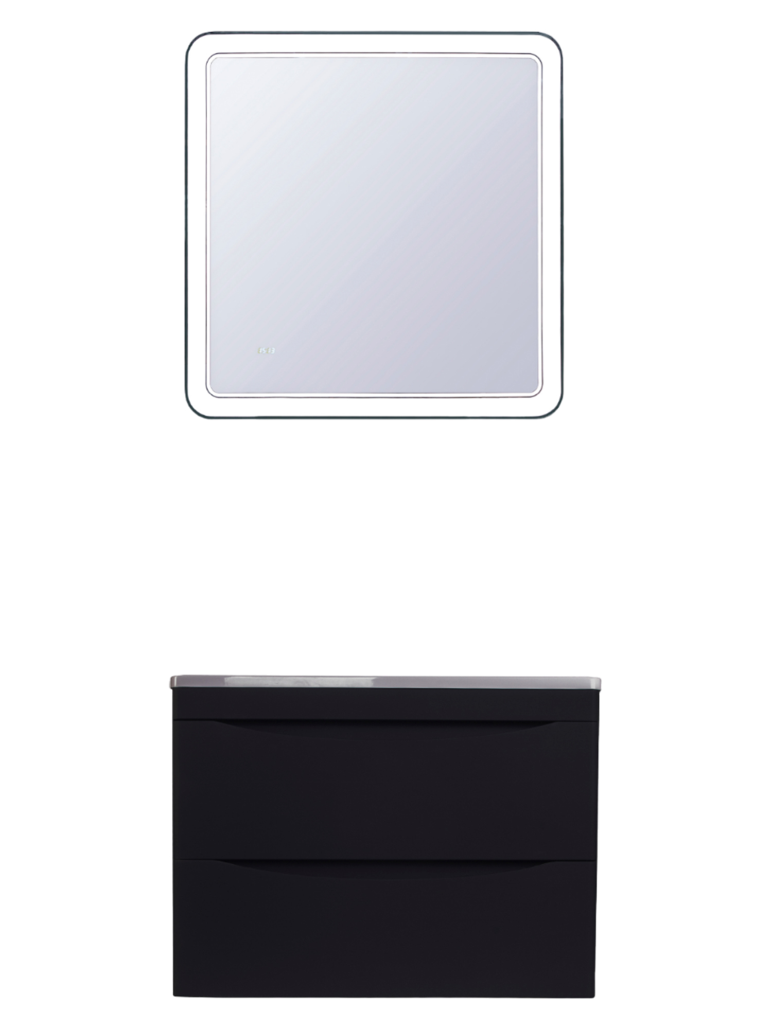 Мебель для ванной комнаты Style Line Бергамо Мини 70 Люкс Plus подвесная, антискрейтч черная