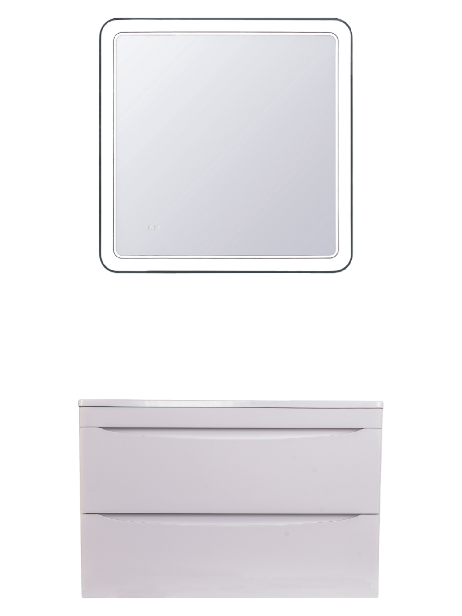 Мебель для ванной комнаты Style Line Бергамо Мини 80 Люкс Plus подвесная, антискрейтч белая