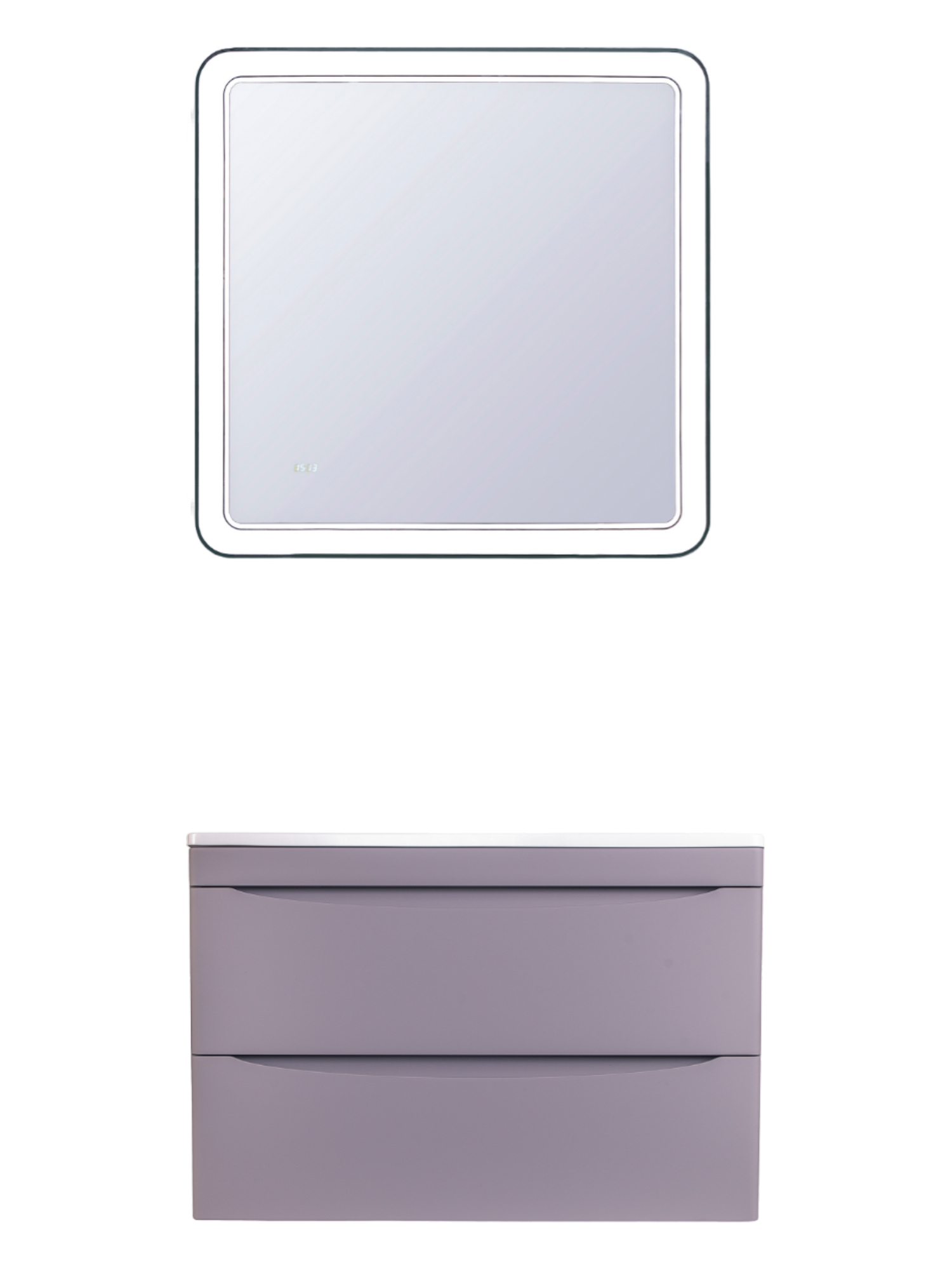 Мебель для ванной комнаты Style Line Бергамо Мини 80 Люкс Plus подвесная, антискрейтч серая