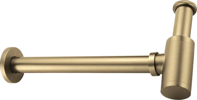 Сифон для раковины Boheme 609-MG 32 мм, бутылочный, matt gold, нержавеющая сталь