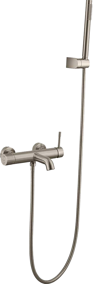 Смеситель для ванны с душем Boheme Uno 463-NB nikel brush