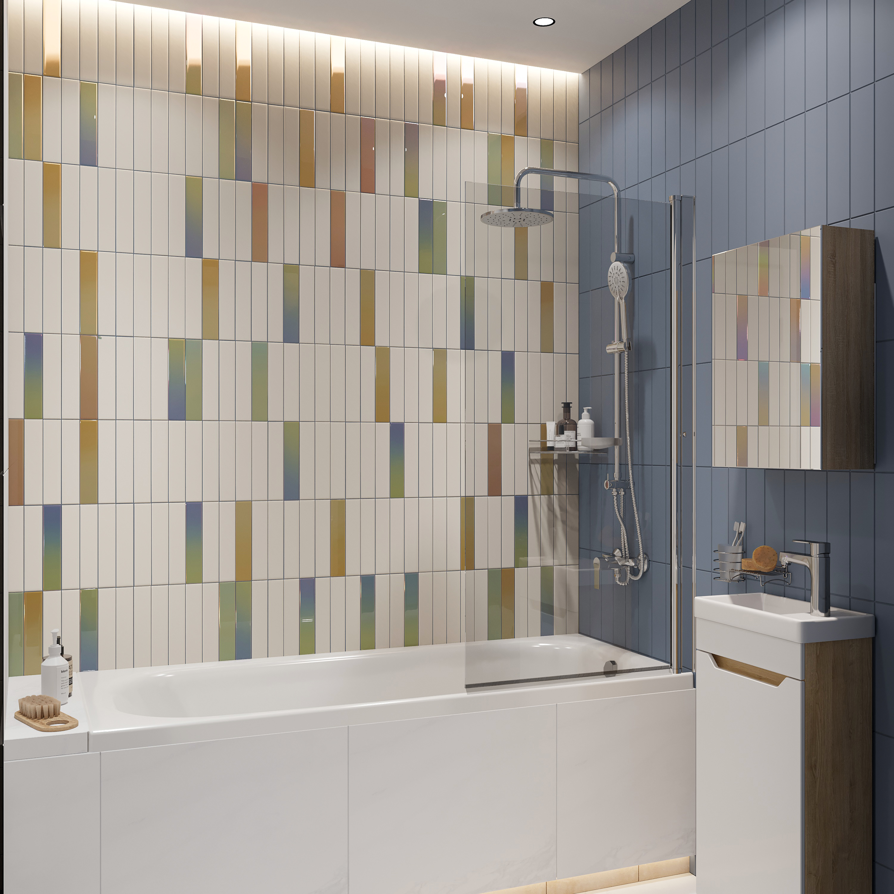 Акриловая ванна DIWO Анапа без опоры 170x70 см, пристенная, белая