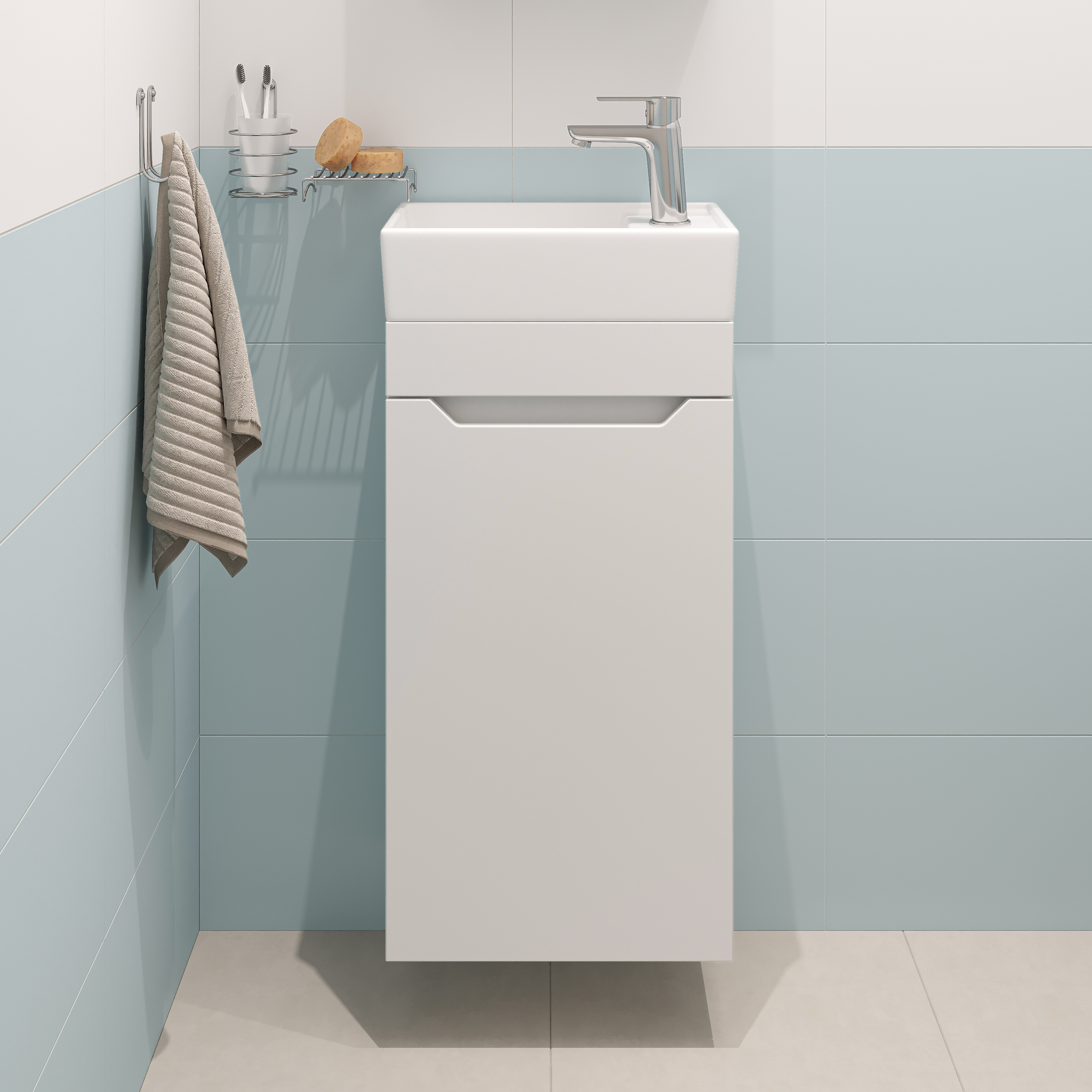 Тумба с раковиной DIWO Архангельск 40 подвесная