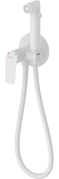 Гигиенический душ Milardo Rora RORWTR0M08 со смесителем, С ВНУТРЕННЕЙ ЧАСТЬЮ, белый