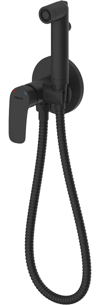 Гигиенический душ Milardo Rora RORBLR0M08 со смесителем, С ВНУТРЕННЕЙ ЧАСТЬЮ, черный