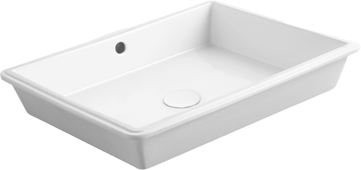 Раковина встраиваемая снизу Simas Agile S60 bi 62 bi, прямоугольная