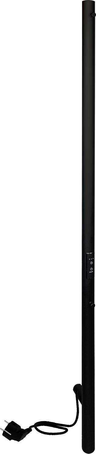 Полотенцесушитель электрический Indigo Style LSE120-3BRRt 120x5 см, черный муар, I-образный