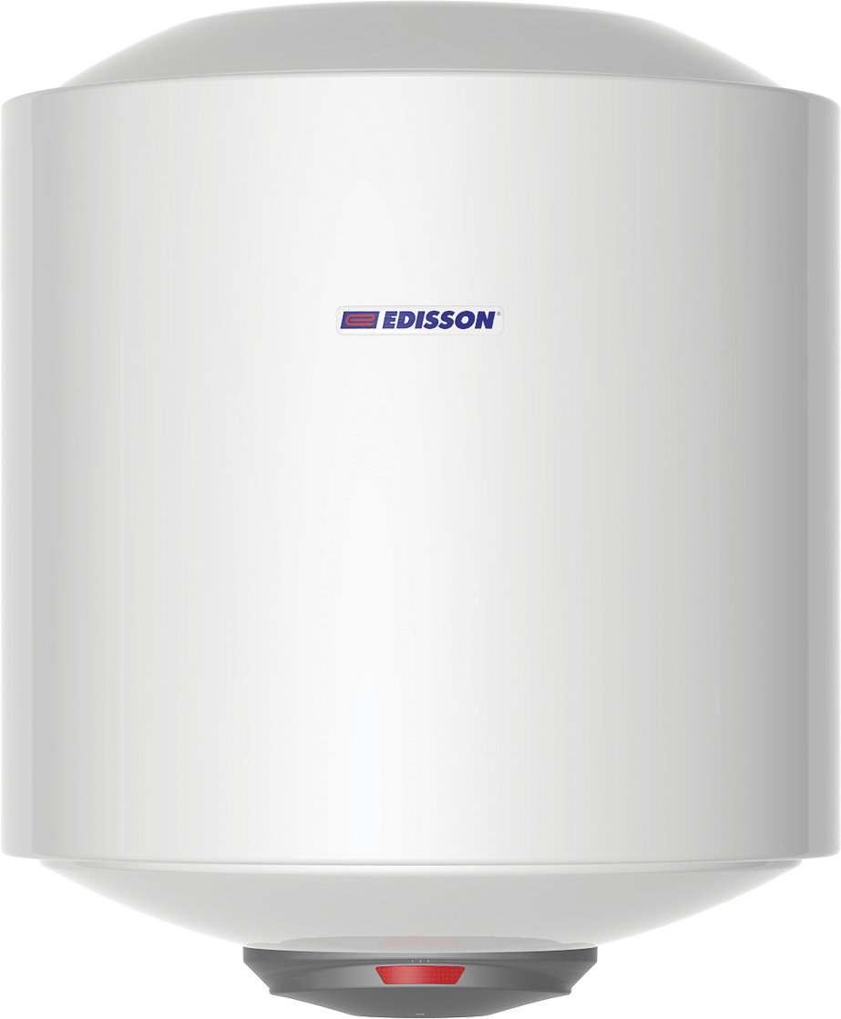 Накопительный водонагреватель Edisson Glasslined ER 50 V электрический, 50 л, настенный, вертикальный, белый