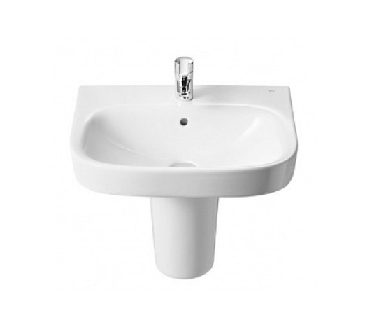 Раковина Roca Debba 50x42 белая, с полупьедесталом