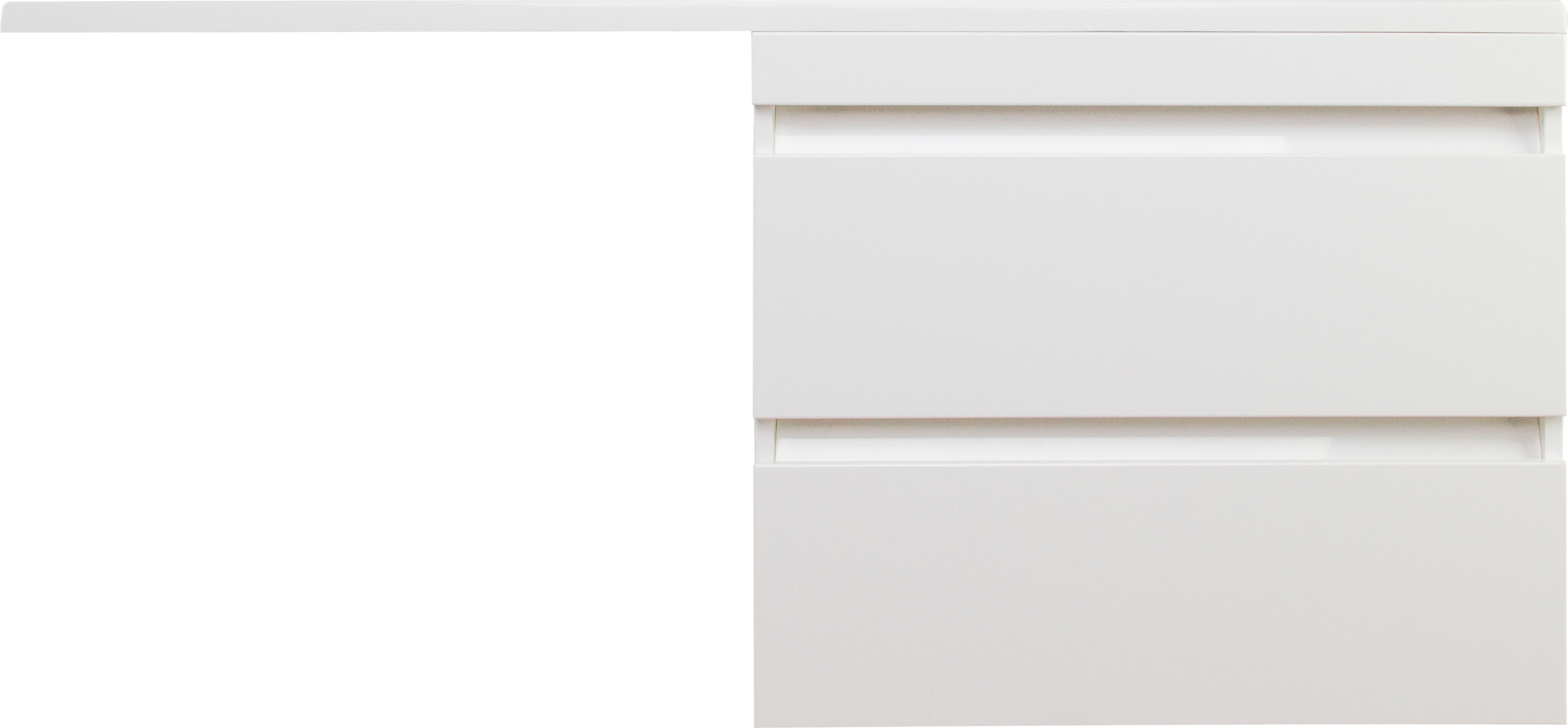 Тумба с раковиной Style Line Даллас 130 Люкс Plus подвесная, белая, эмаль R