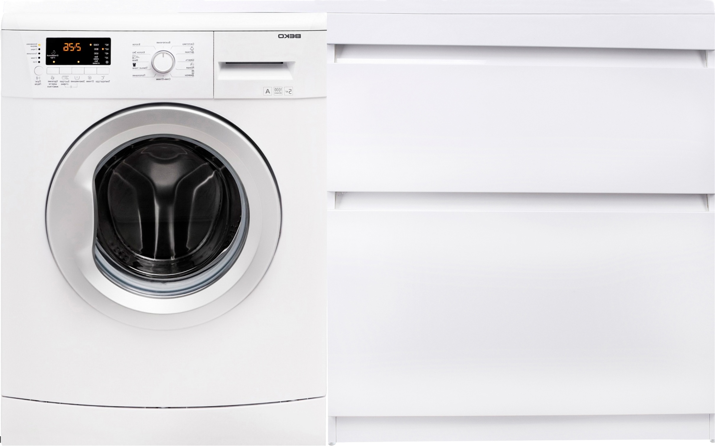 Тумба с раковиной Style Line Даллас 140 Люкс, напольная, 2 ящика R