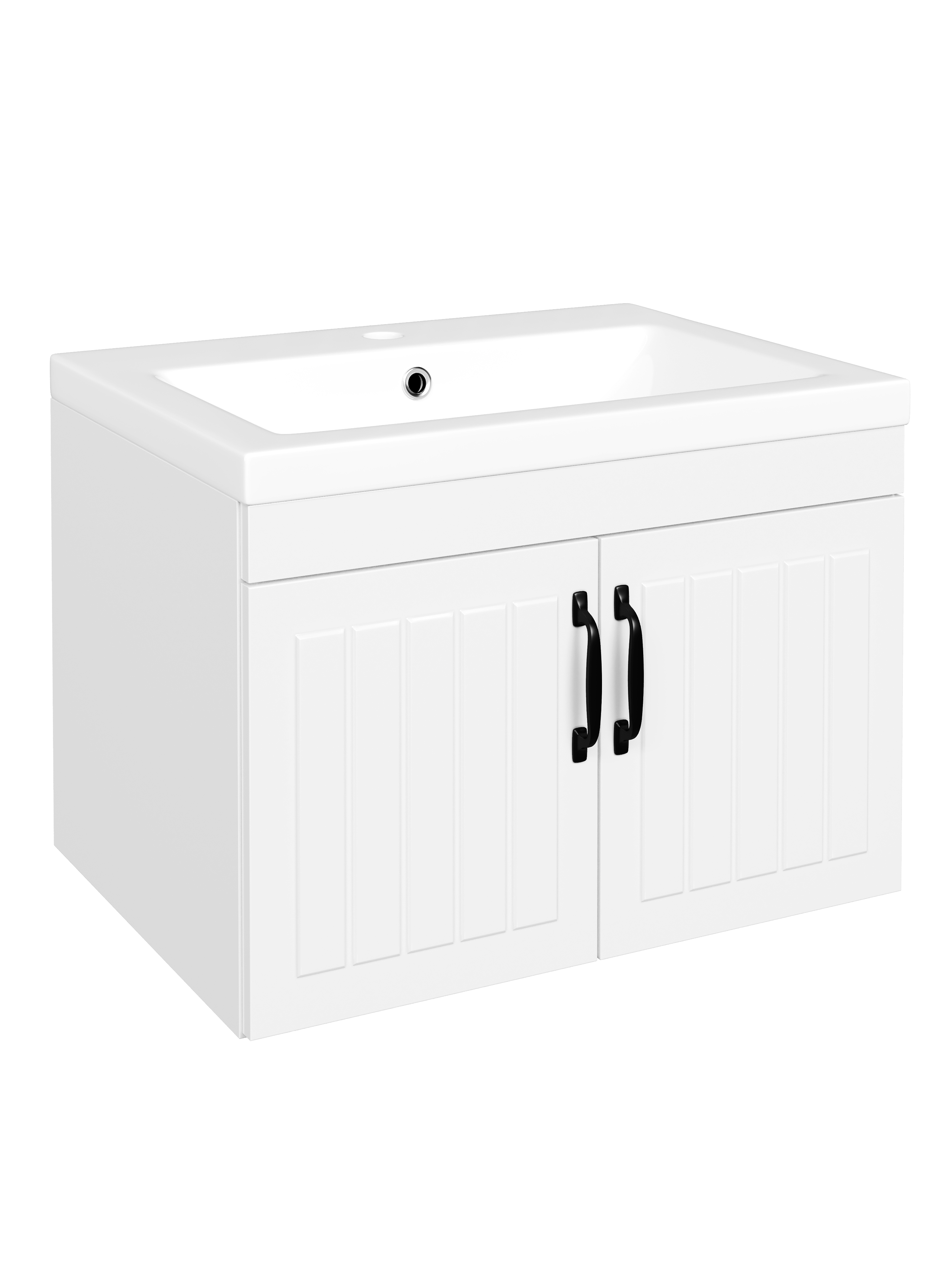 Тумба с раковиной DIWO Сочи 60 подвесная, белая