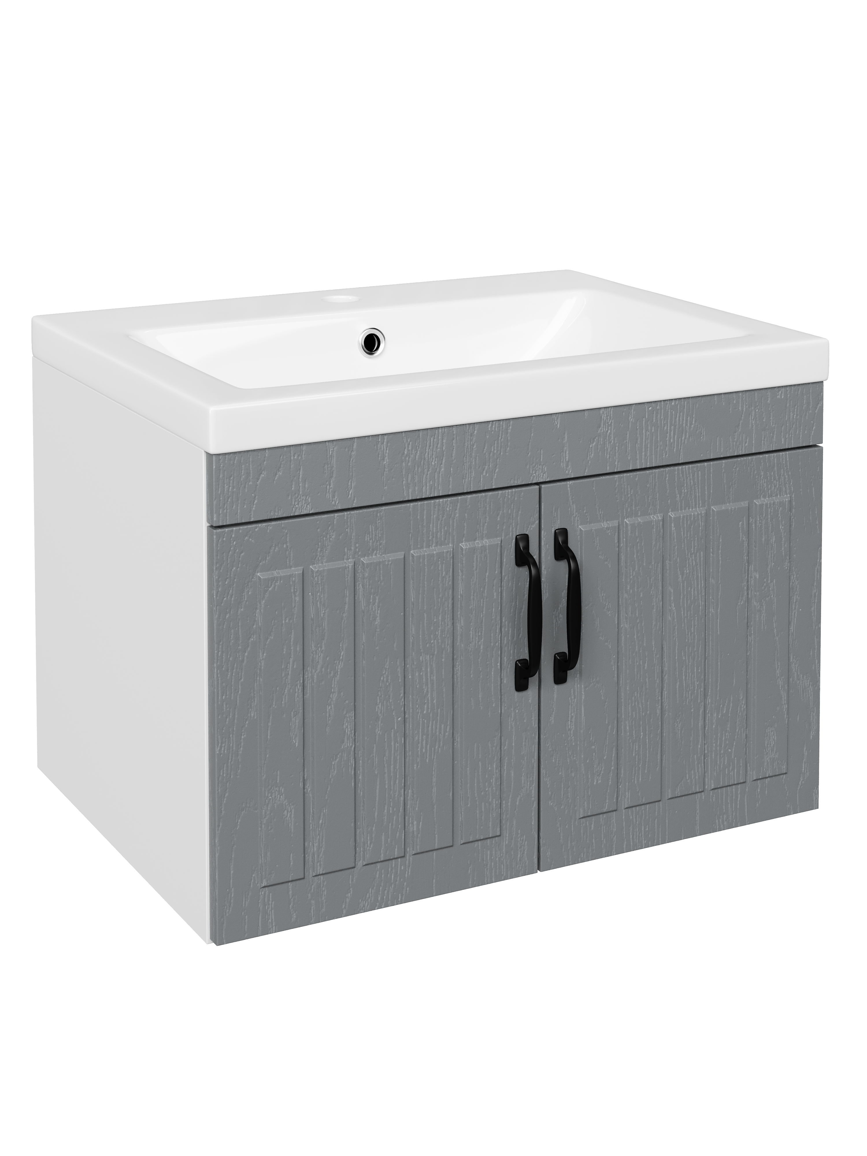 Тумба с раковиной DIWO Сочи 60 подвесная, антрацит