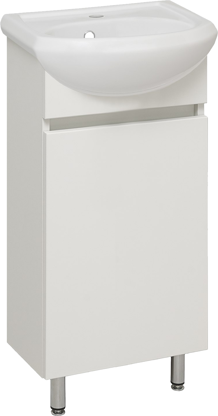 Тумба под раковину без столешницы Runo Лада 40 белая