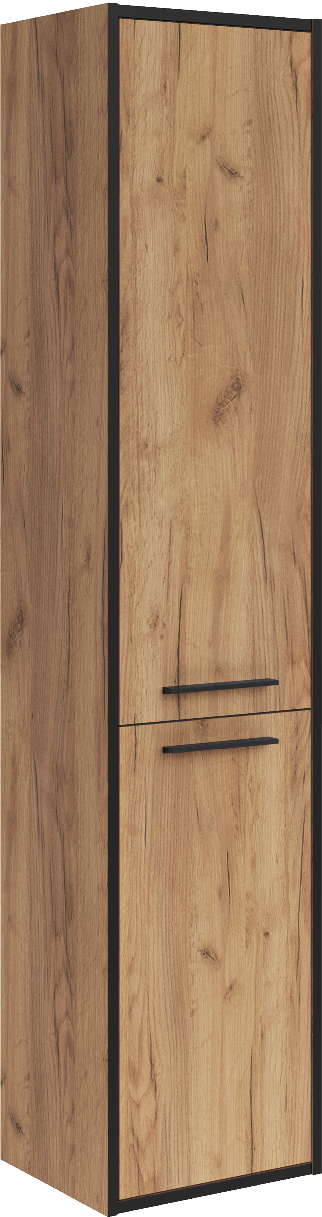 Шкаф-пенал для ванной ASB-Mebel Монца 35 подвесной, дуб золотой