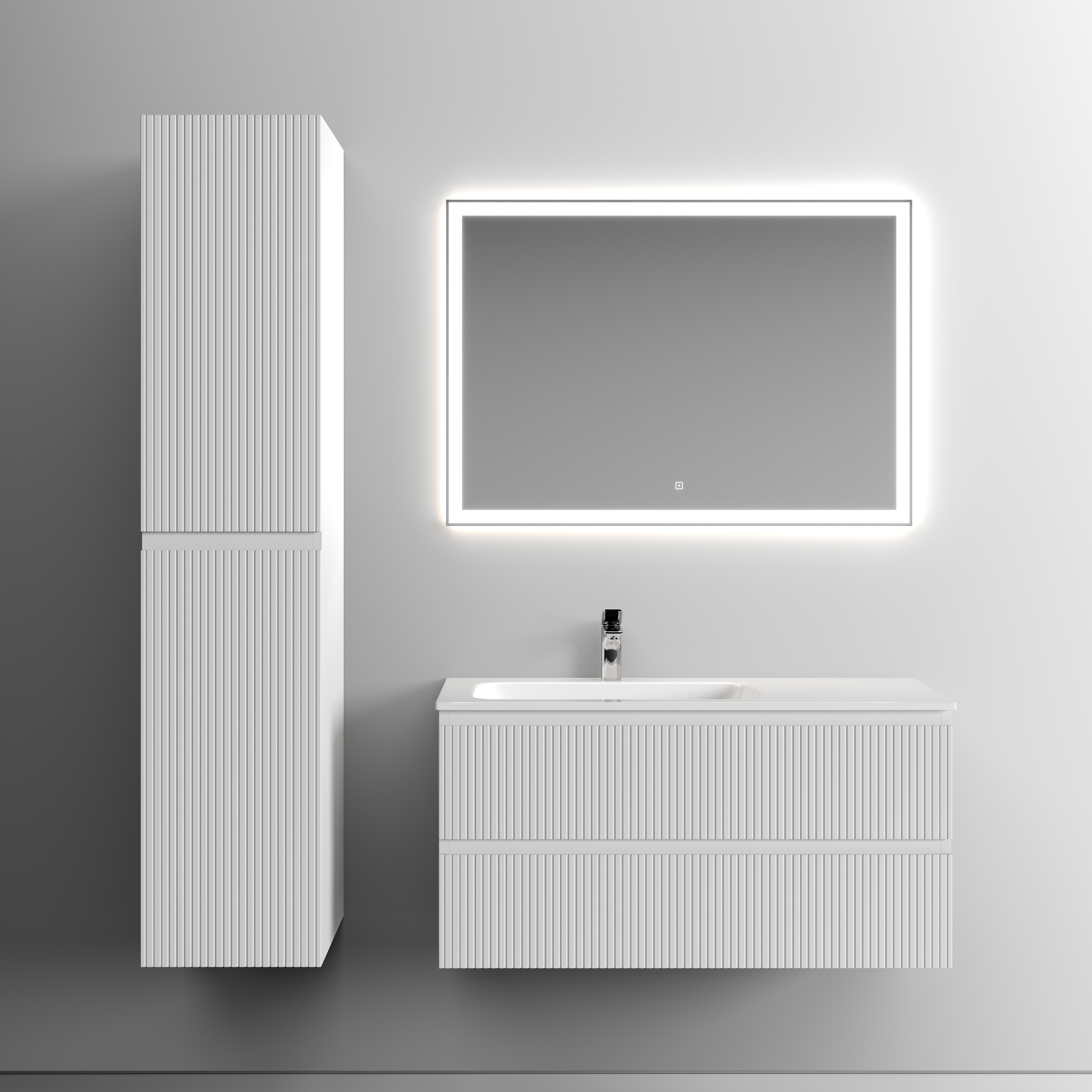 Мебель для ванной комнаты Sancos Snob T 100 см, L, bianco