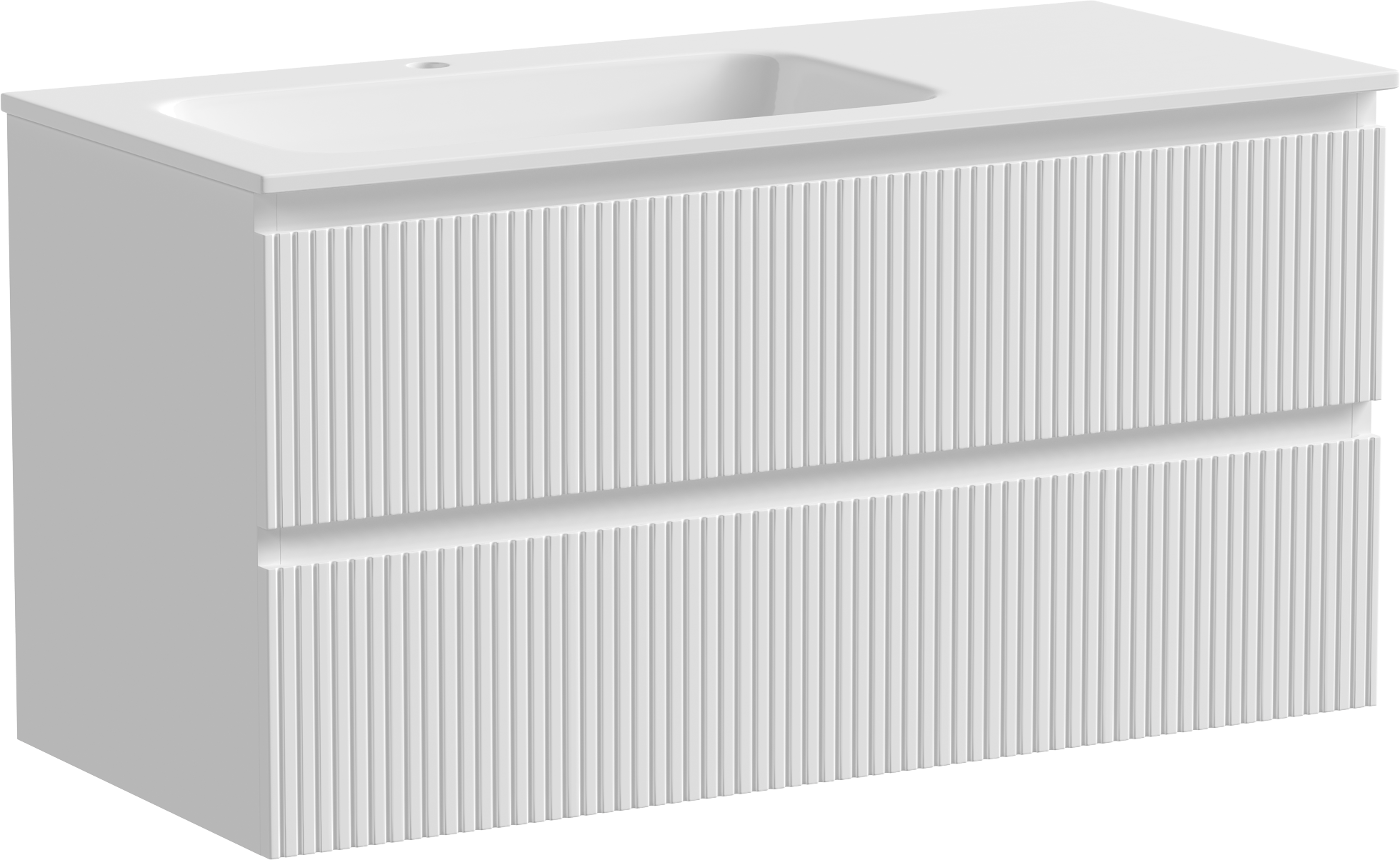 Тумба с раковиной Sancos Snob T 100 см, L, bianco