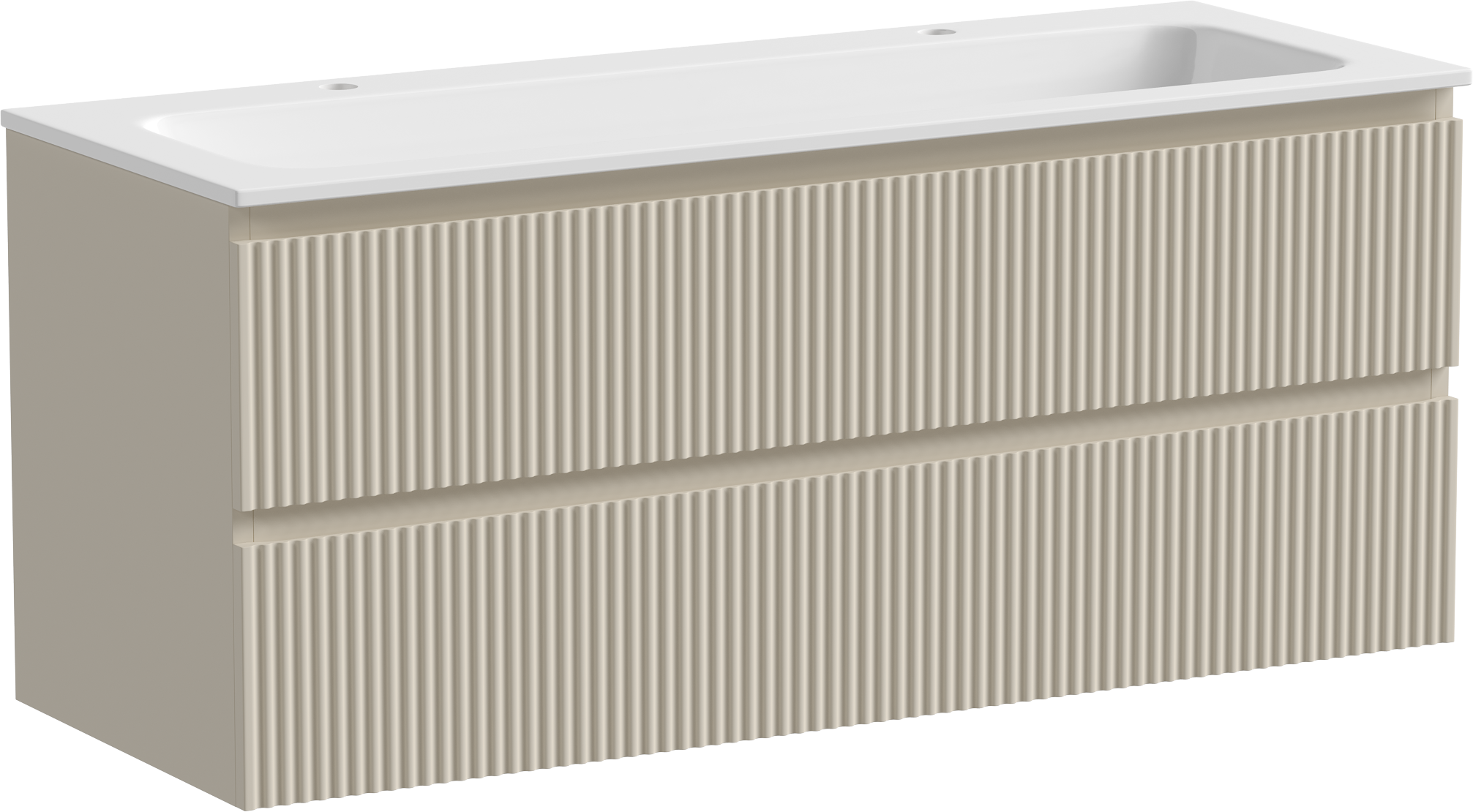 Тумба с раковиной Sancos Snob R 120 см, beige soft, раковина CN7016