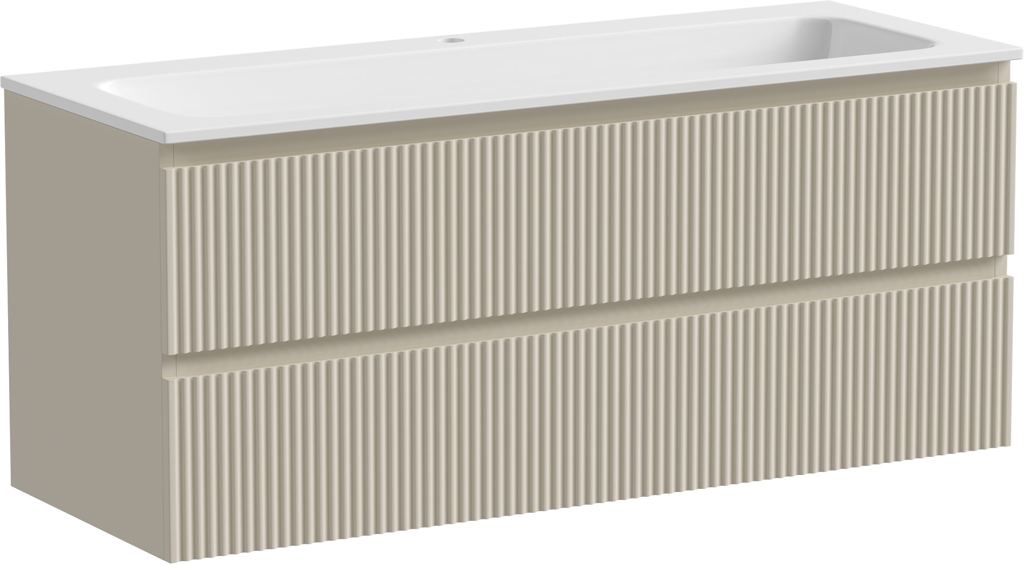 Тумба с раковиной Sancos Snob R 120 см, beige soft, раковина CN7017