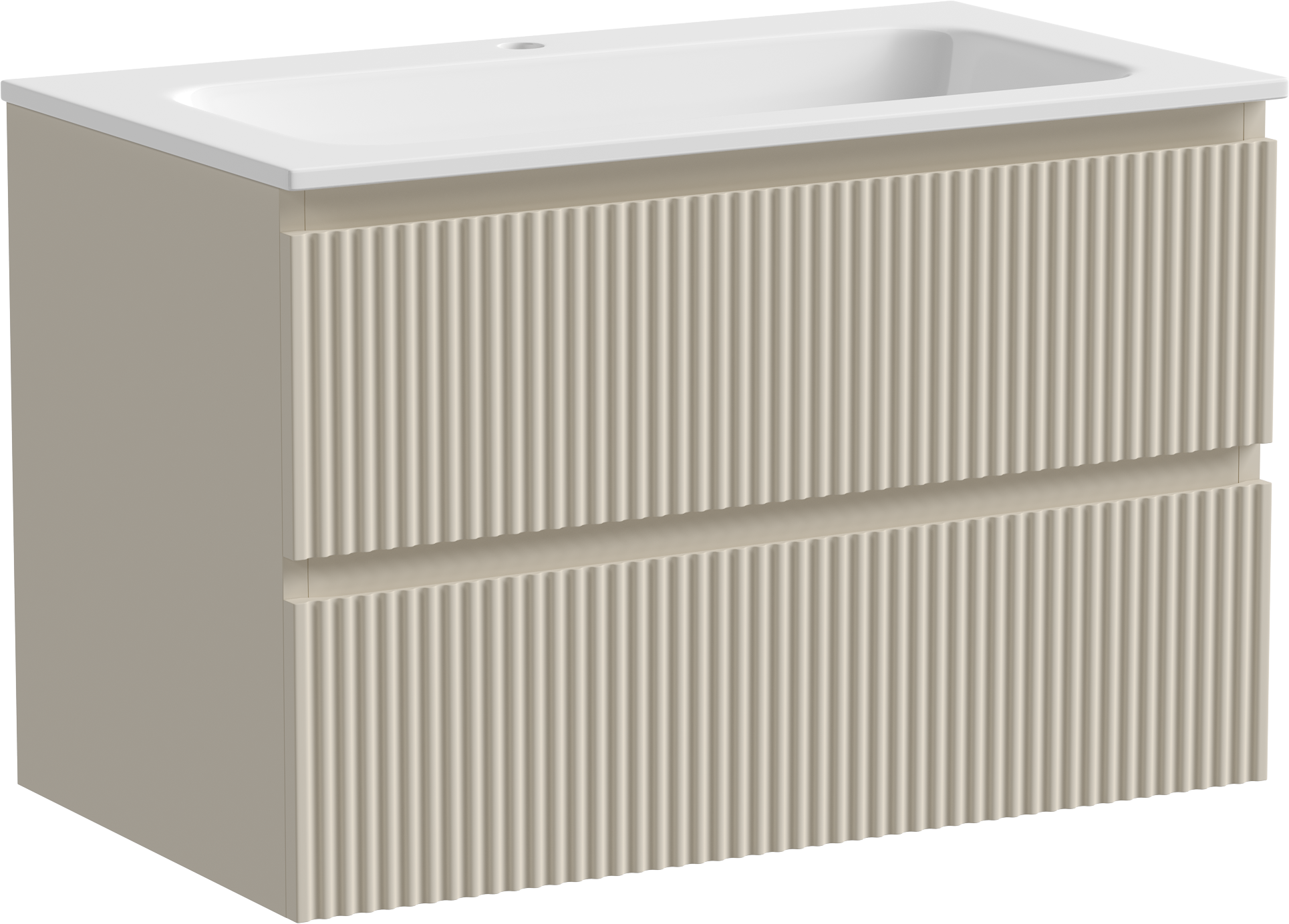 Тумба с раковиной Sancos Snob R 80 см, beige soft